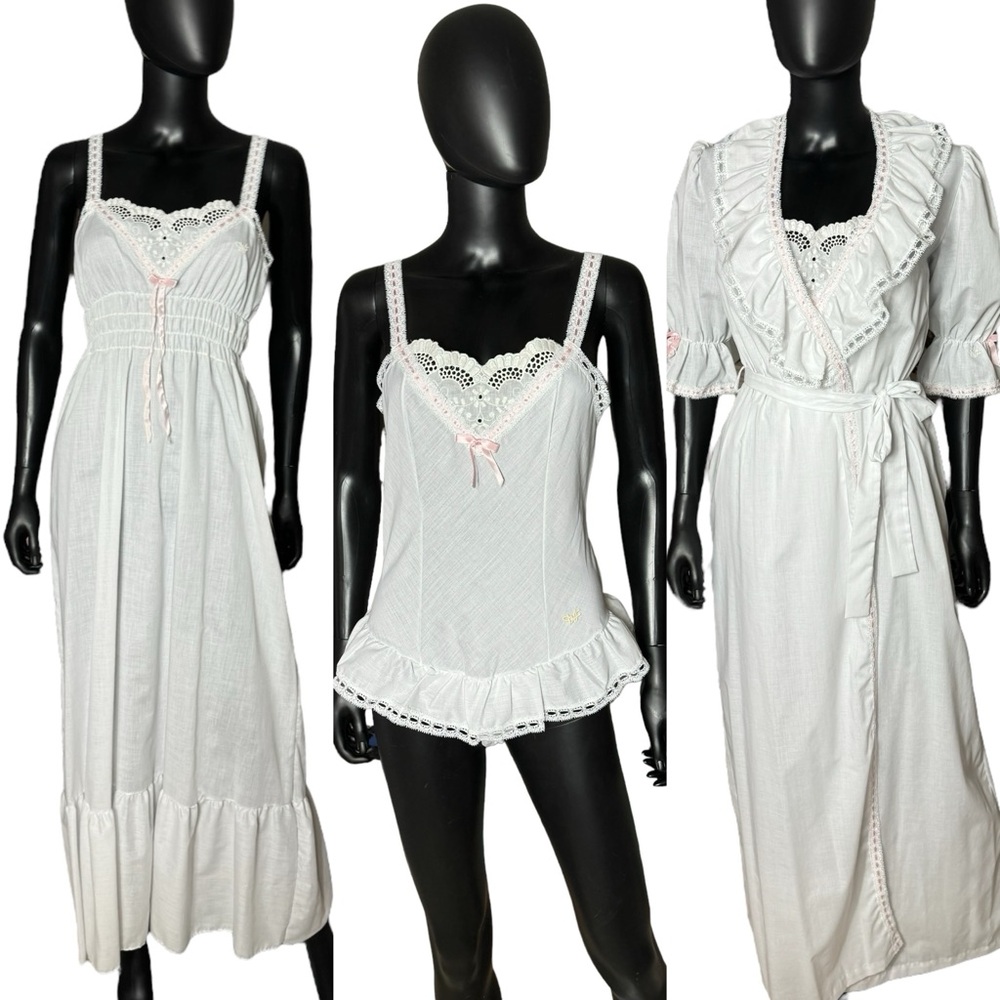 Vintage Diane Von Furstenberg Three Piece Lingerie Set